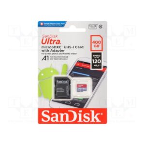 MicroSD SanDisk Ultra  400GB, Clase 10, UHS-I U1, Adaptador SD - Imagen 2