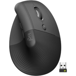 Mouse Ergonómico Logitech Lift, 6 Botones, 4000DPI, Bluetooth, Diestro, Graphite/Black - Imagen 1