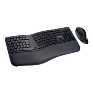 Kit Teclado y Mouse Kensington Pro Fit Ergo Inalámbricos, Dongle USB, Negro - Imagen 2