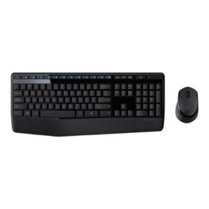 KIT Teclado mouse Logitech MK345, RF inalámbrico, Universal, QWERTY, Batería, Negro, Azul - Imagen 2