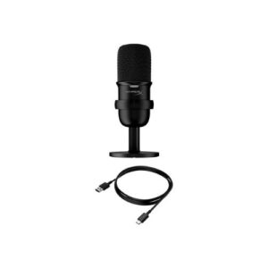 Micrófono para Streaming HyperX SoloCast, Base para Escritorio, USB Plug & Play, Negro - Imagen 3