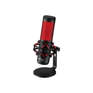 Micrófono para Streaming HyperX QuadCast, Omnidireccional, Sensor Silenciamiento LED, Negro - Imagen 1