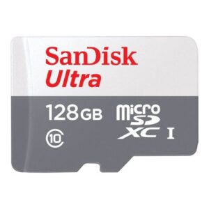 Tarjeta MicroSD SanDisk Ultra de 128GB (UHS-I, Class10 A1, con Adaptador SD) - Imagen 1