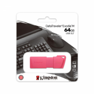 Pendrive Kingston DataTraveler Exodia, 64GB, USB 3.2 Gen 1, Neon Pink - Imagen 2