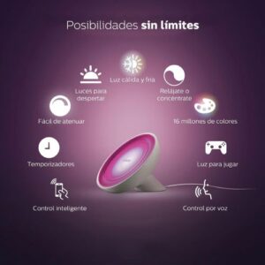 Lámpara Inteligente PHILIPS HUE Bloom RGB - Imagen 2