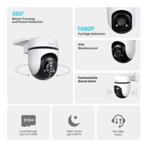 Cámara de Seguridad Exterior Wifi GENERICO Tapo C500 PT 360° - Imagen 3