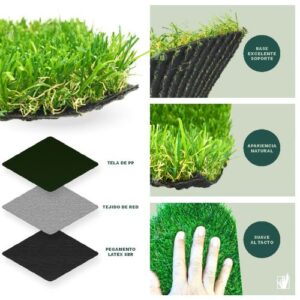 Pasto Sintético HOME GRASS 30 Milímetros Espesor 50 m² - Imagen 3