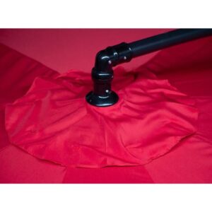 Quitasol Lateral JARDIMEX 3m Extendible Altura Ajustable Rojo - Imagen 3