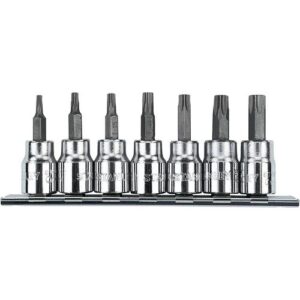 Juego de Dados Torx STANLEY M3/8" 7 Piezas (T15-T50)