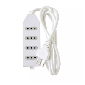 Alargador Eléctrico MACROTEL 4 Posiciones Blanco 3 Metros
