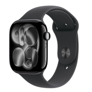 Apple Watch Smartwatch Series 11 de 46mm GPS, aluminio Jet Black, Black Sport Band M/L - Imagen 1