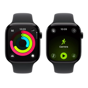 Apple Watch Smartwatch Series 11 de 46mm GPS, aluminio Jet Black, Black Sport Band M/L - Imagen 3