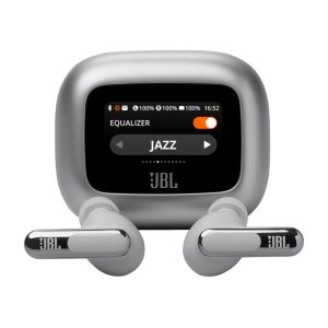 JBL LIVE Beam 3 - Auriculares inalámbricos con micro - en oreja - Bluetooth - cancelación de sonido activo - plata - Imagen 1