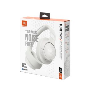 JBL TUNE 770NC - Auriculares con diadema con micro - tamaño completo - Bluetooth - inalámbrico, cableado - cancelación de sonido activo - conector de 3,5 mm - blanco - Imagen 3