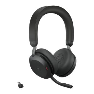 Jabra Evolve2 75 - Auricular - en oreja - Bluetooth - inalámbrico - cancelación de sonido activo - USB-C - aislamiento de ruido - negro - Certificado para Equipos de Microsoft - Imagen 4